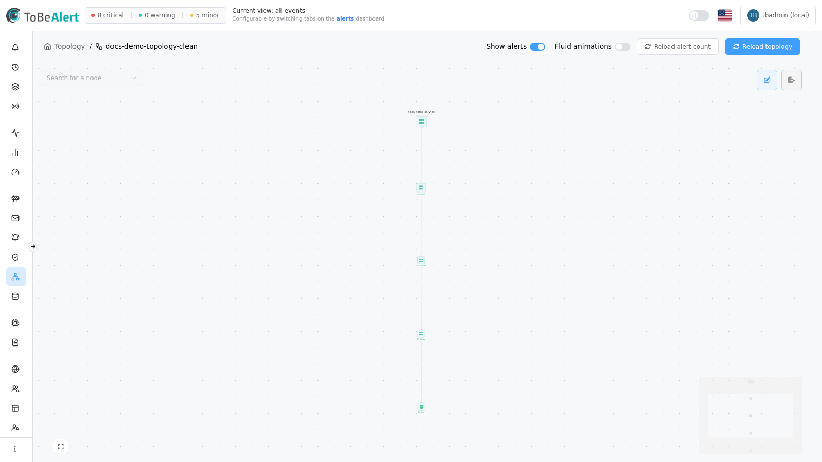 Clean manual topology — no alert overlay