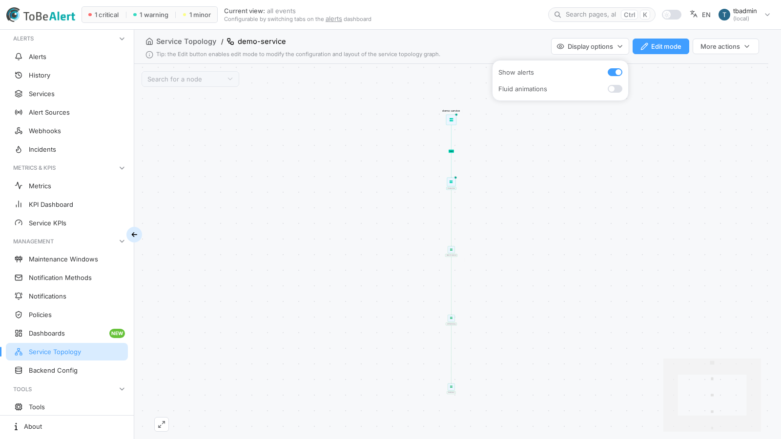 Clean manual topology — no alert overlay