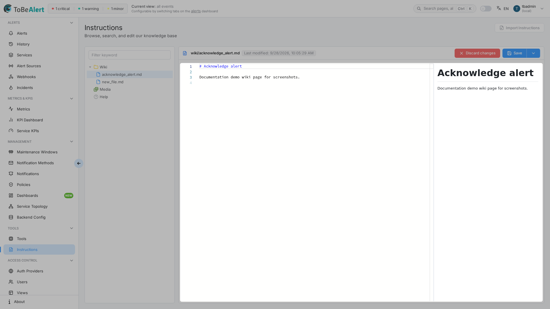 Edit mode with Show page preview enabled, highlighted in red